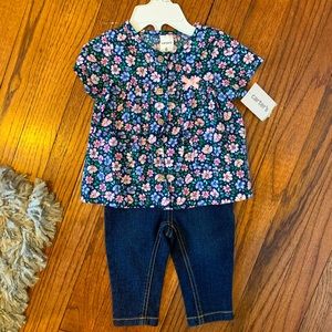 NWT baby girl outfit size 6mo